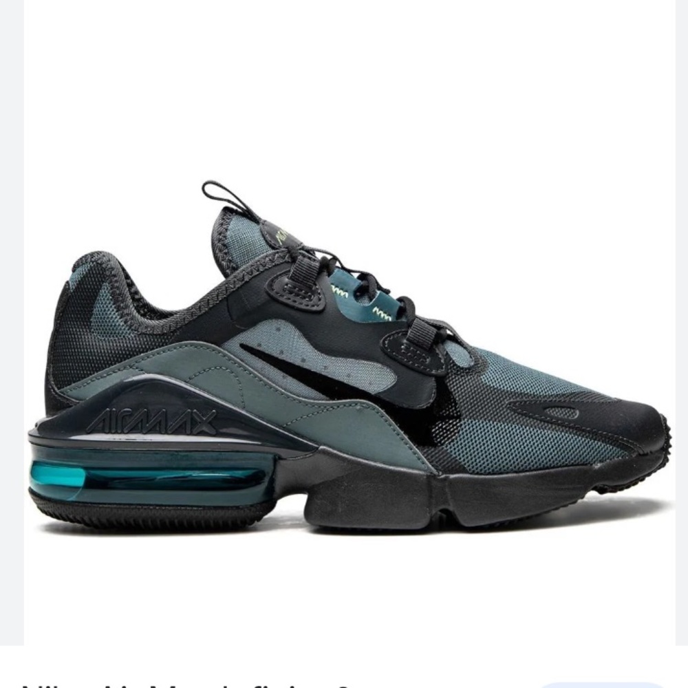 Nike Air Max Infinity 2 Shoes Men's Hasta/Black-Dark Smoke Grey size 8